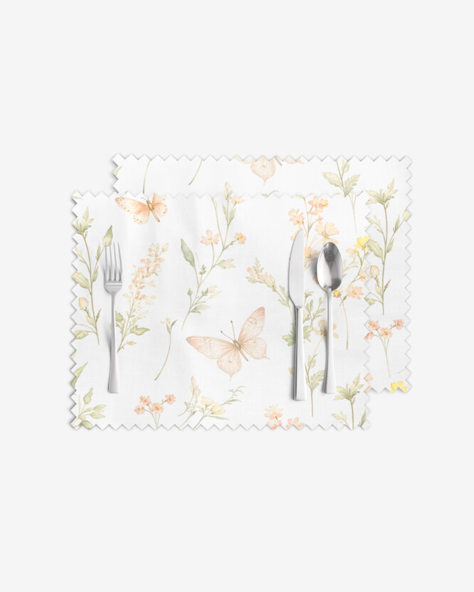 Tafelplacemat teflon - Vlindertuin - set 2 stuks