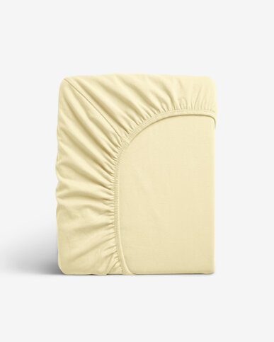 Jersey elastisch laken - banaan
