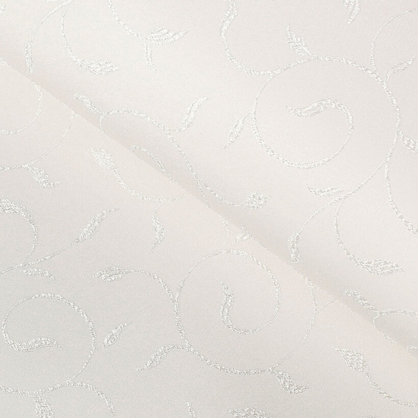 Feestelijke placemat voor de tafel teflon - crème met grote ornamenten - set 2 stuks