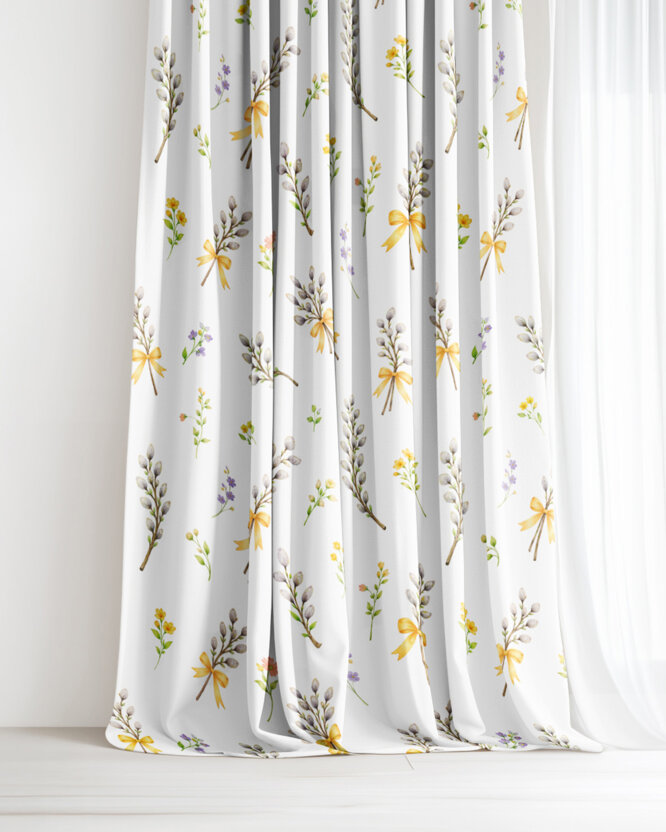 Lente decoratief gordijn Luca - Poesjes