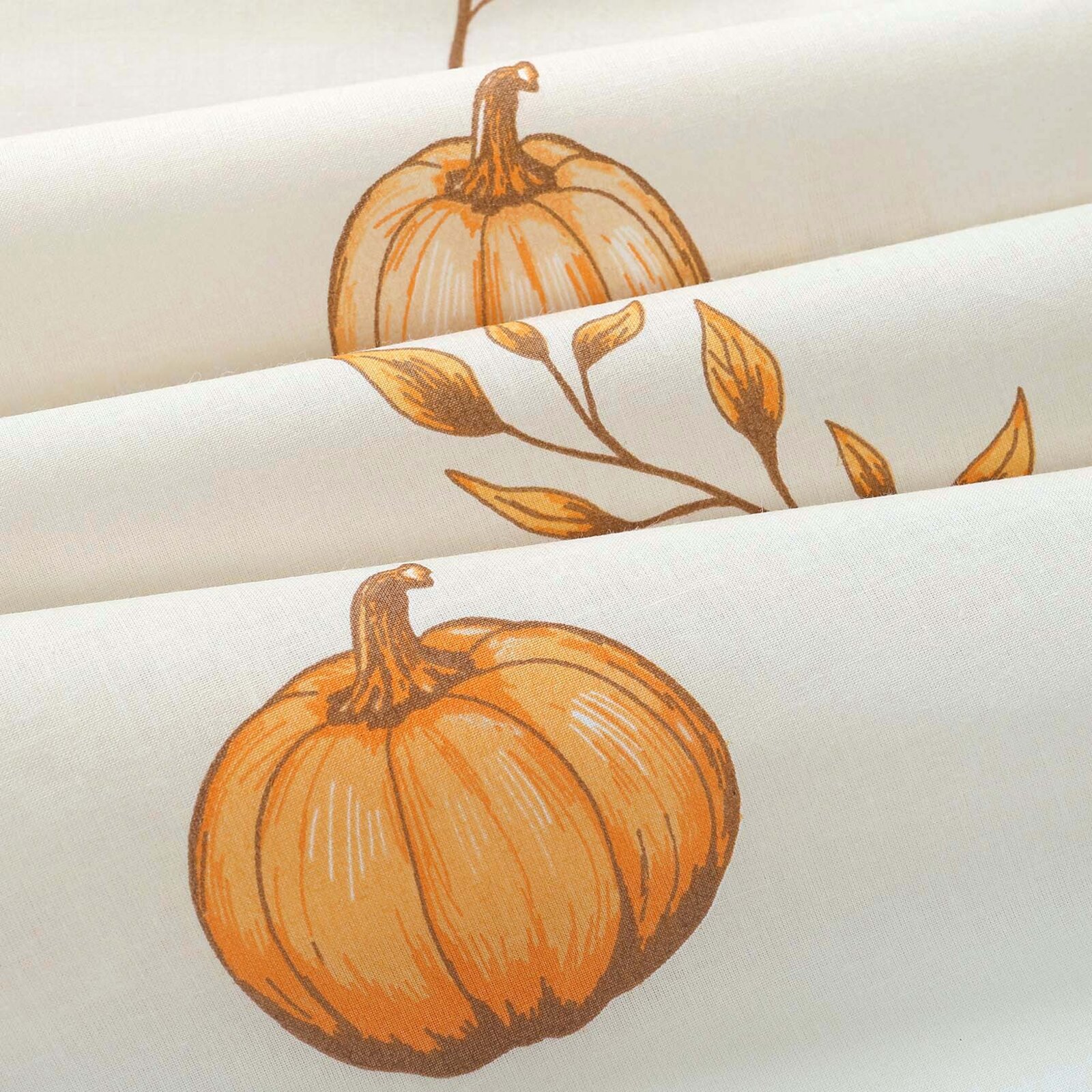 Katoen renforcé - Herfst pompoenen en blaadjes
