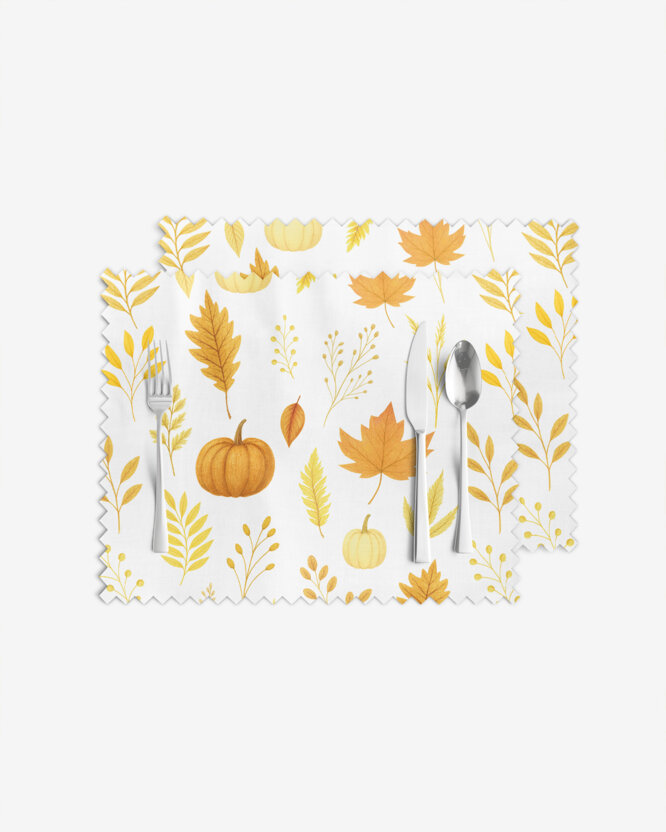 Teflon placemat voor op tafel - Herfstgeur - set 2 stuks