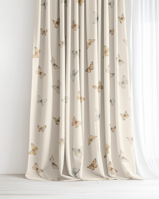 Decoratief gordijn Luca - Vlinders