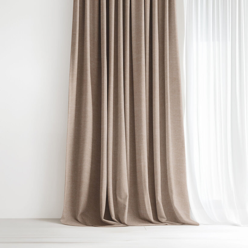 Decoratief gordijn Peru - latte