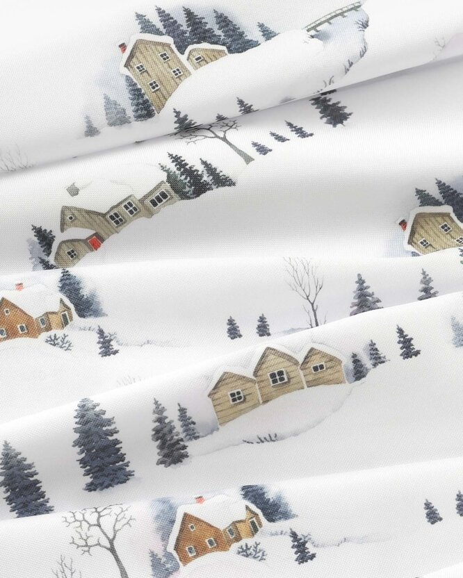 Tafelstof met tefloncoating - Winters landschap