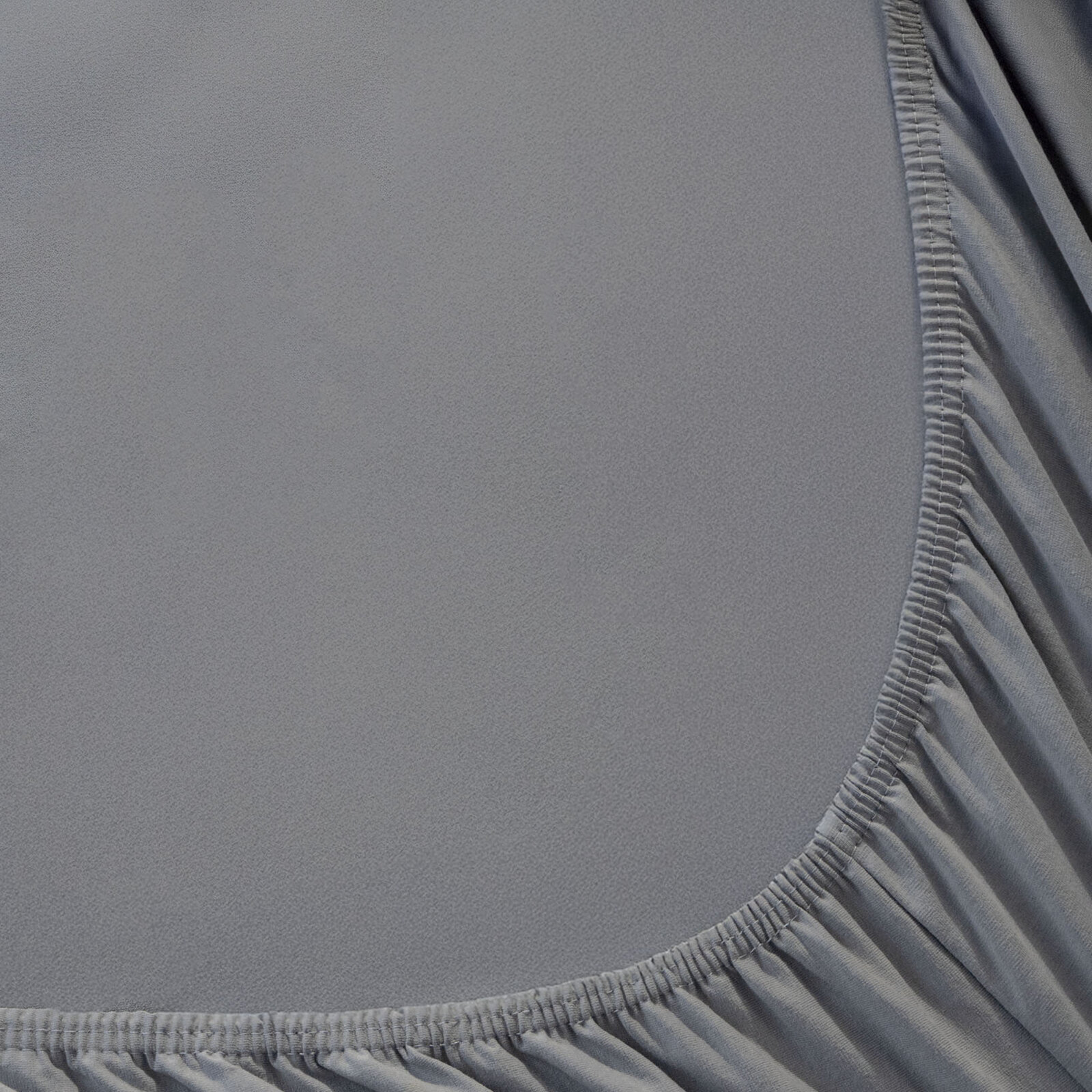 Jersey elastisch laken - donkergrijs