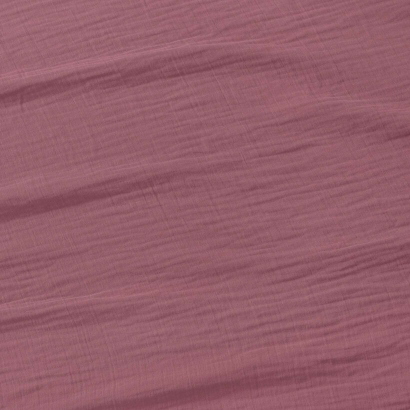 Mousseline stof - pastel wijnrood