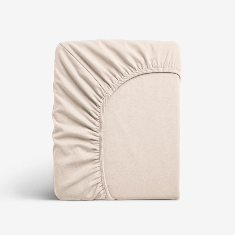 Jersey elastisch laken - beige