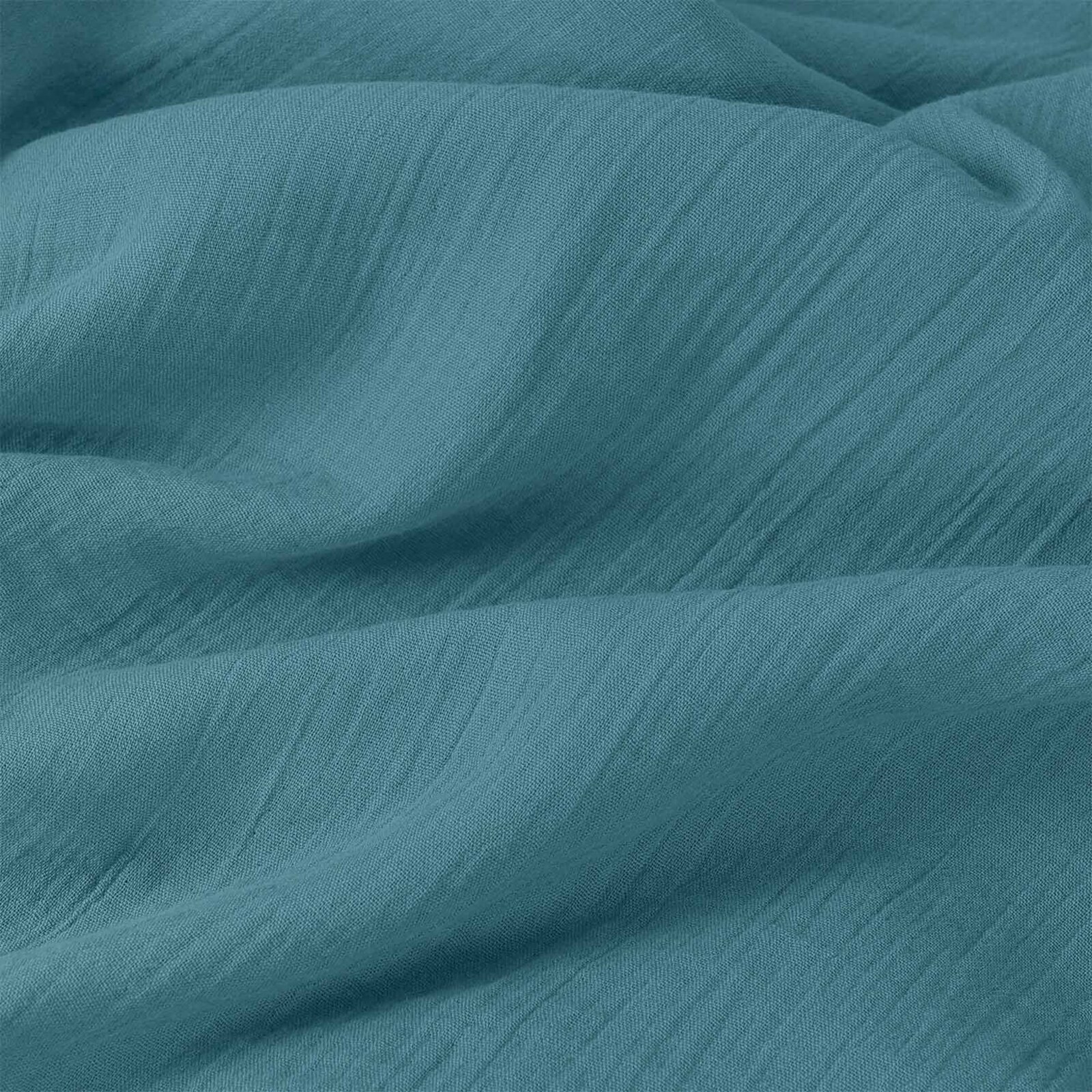 Mousseline beddengoed - petrol