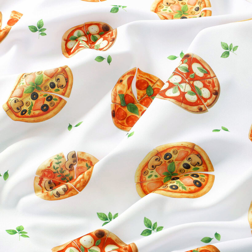 Hoekig teflon tafelkleed - Heerlijke pizza