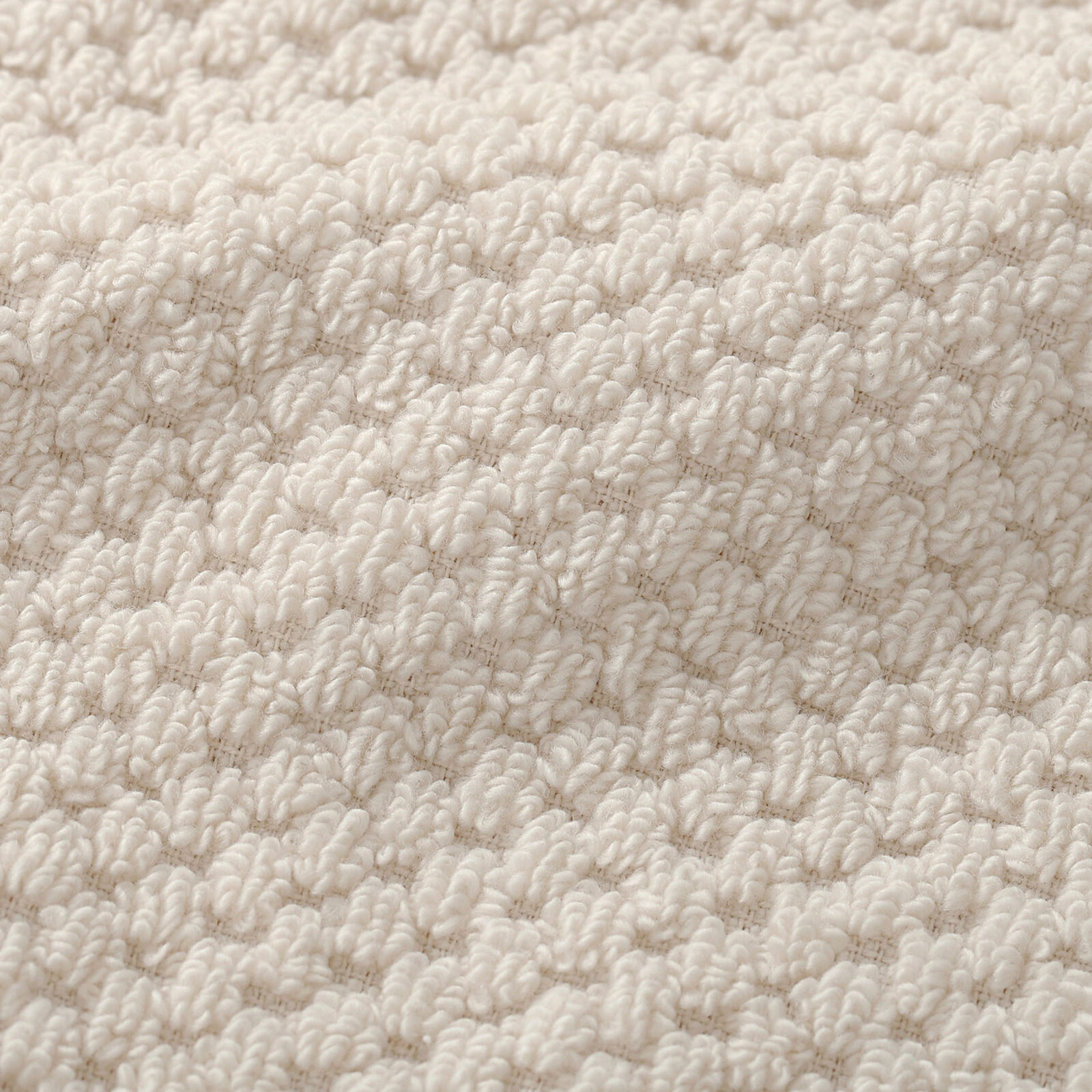 Katoenen badstof handdoek / badhanddoek Micro Pure - amandel
