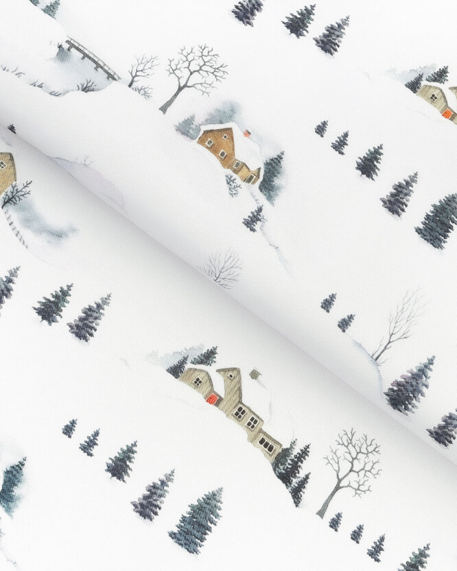 Tafelstof met tefloncoating - Winters landschap