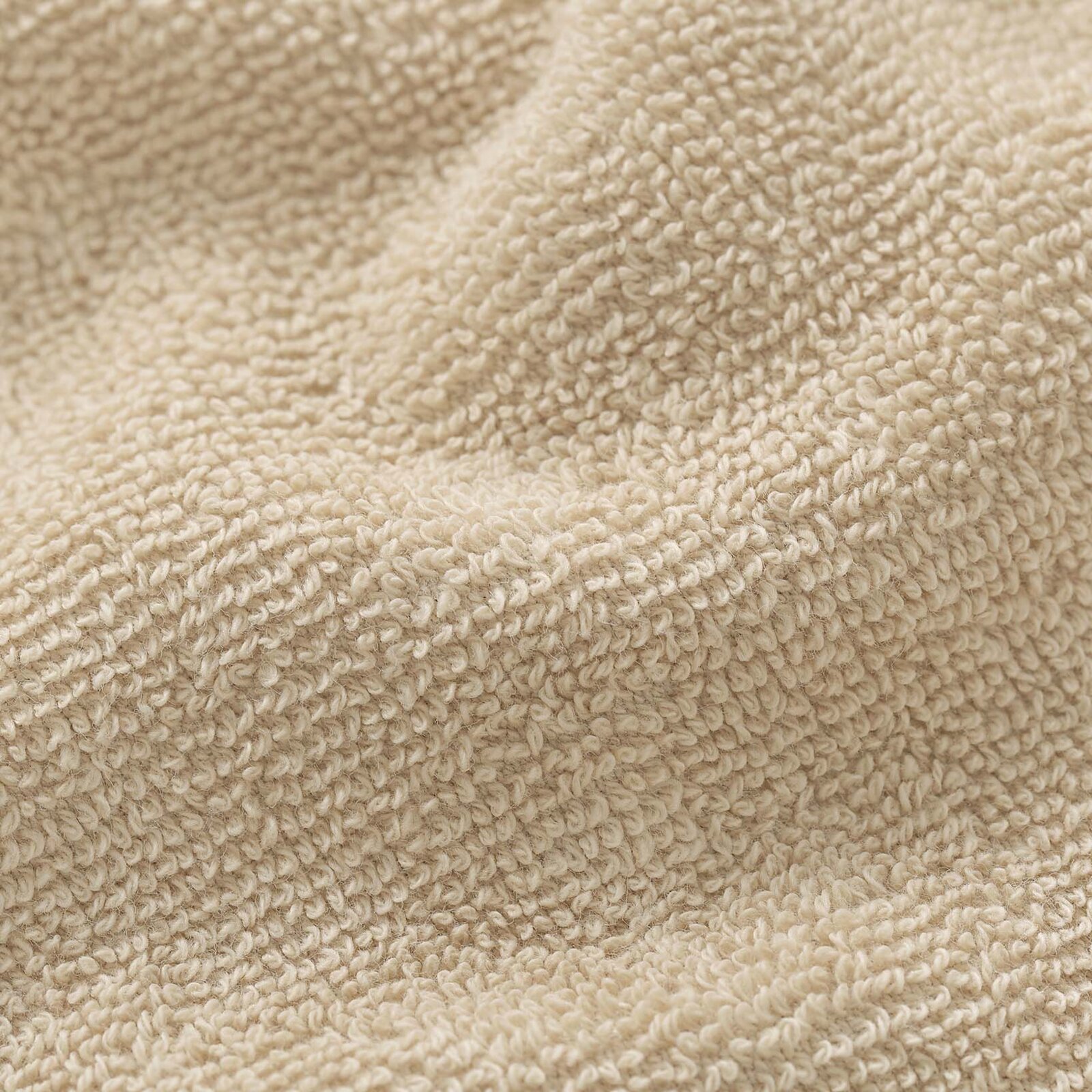 Katoenen badstof handdoek / badhanddoek Soft zonder boord - beige