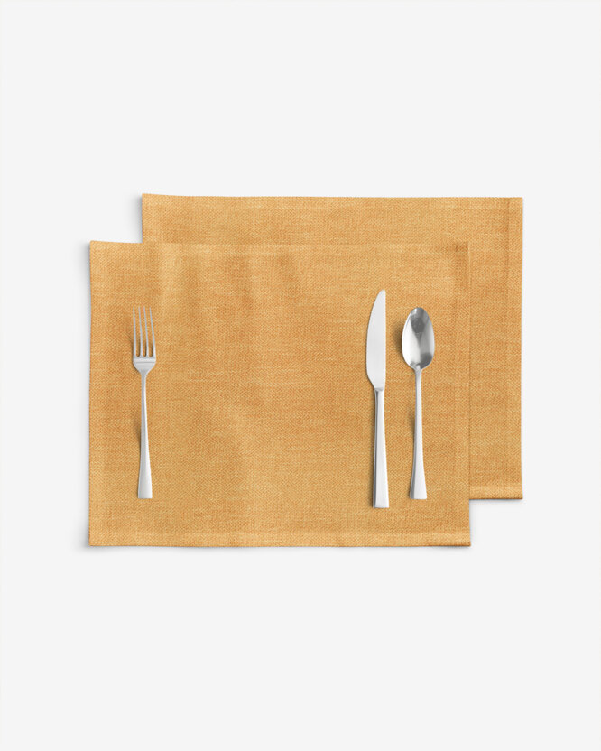Tafelplacemat Peru - goud - set 2 stuks