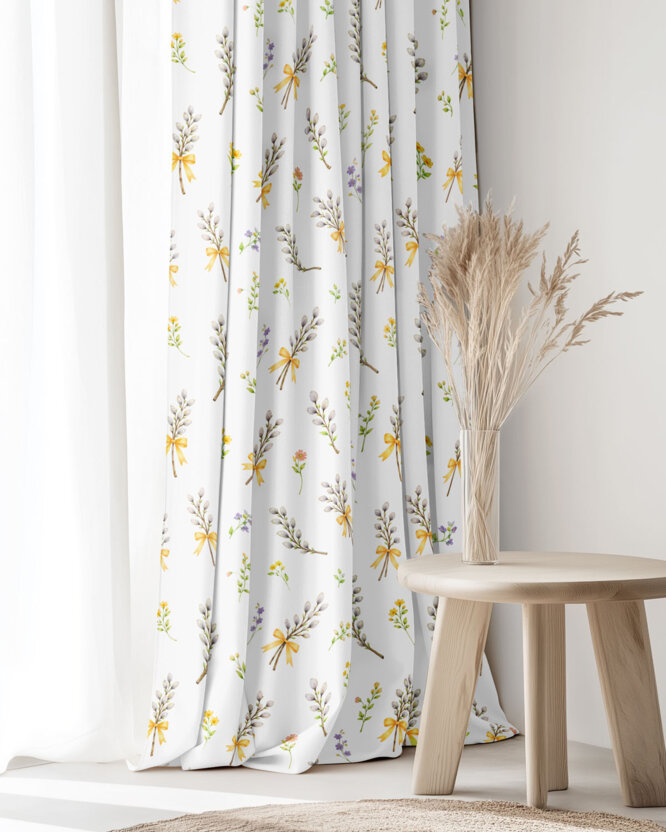 Lente decoratief gordijn Luca - Poesjes