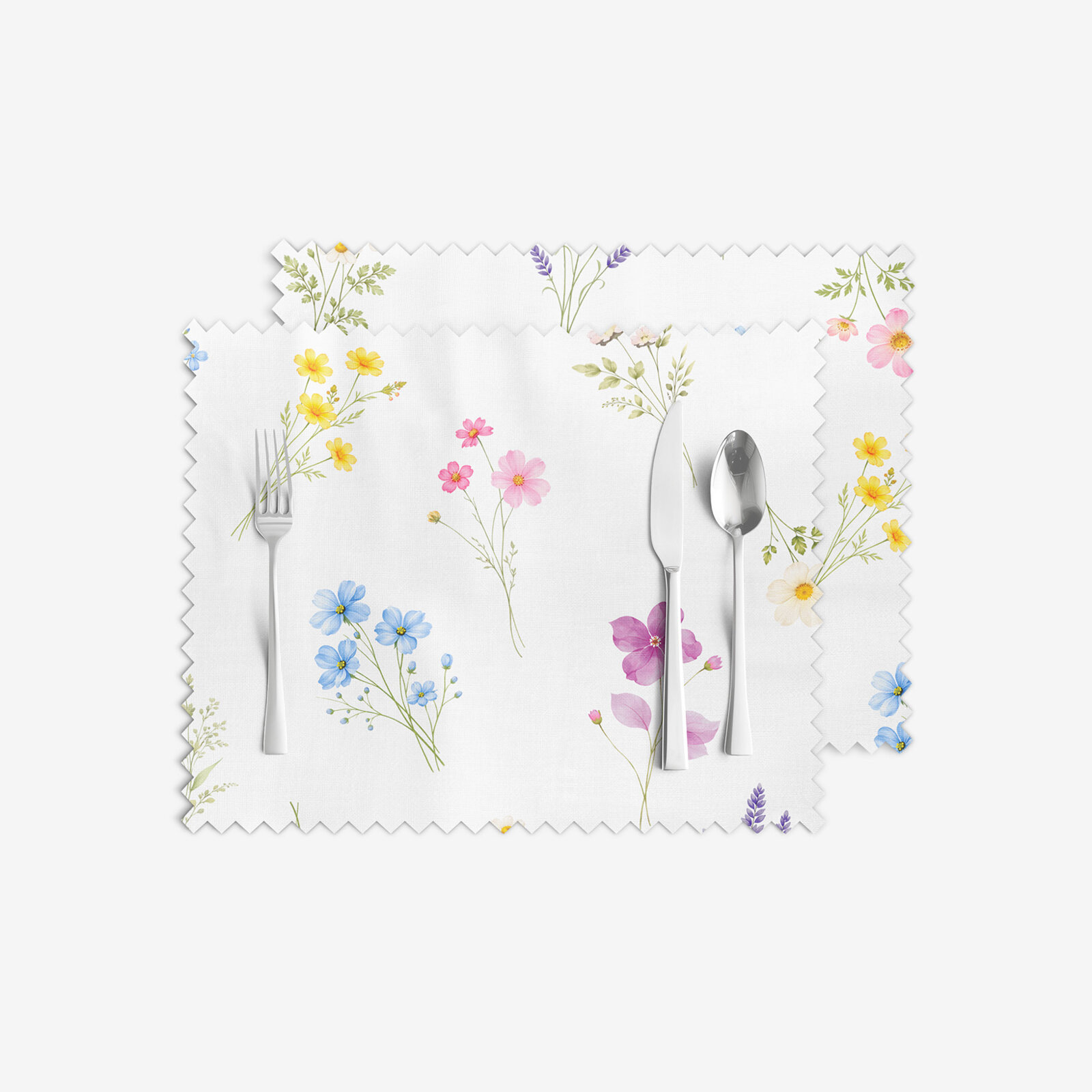 Tafelplacemat teflon - Bloementuin - set 2 stuks