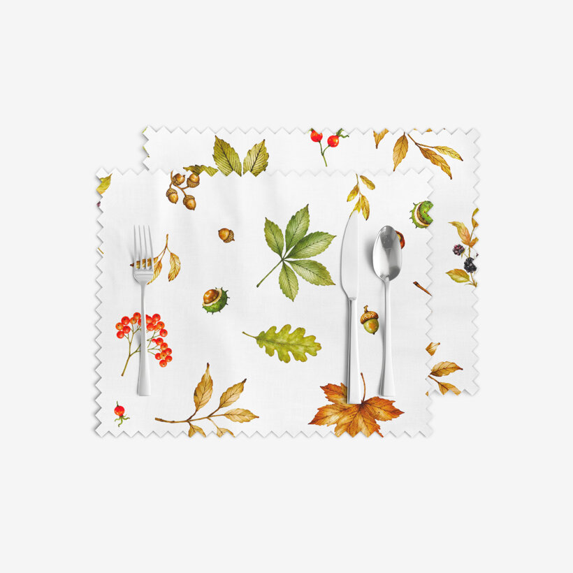 Teflon placemat voor op tafel - Herfstmagie - set 2 stuks