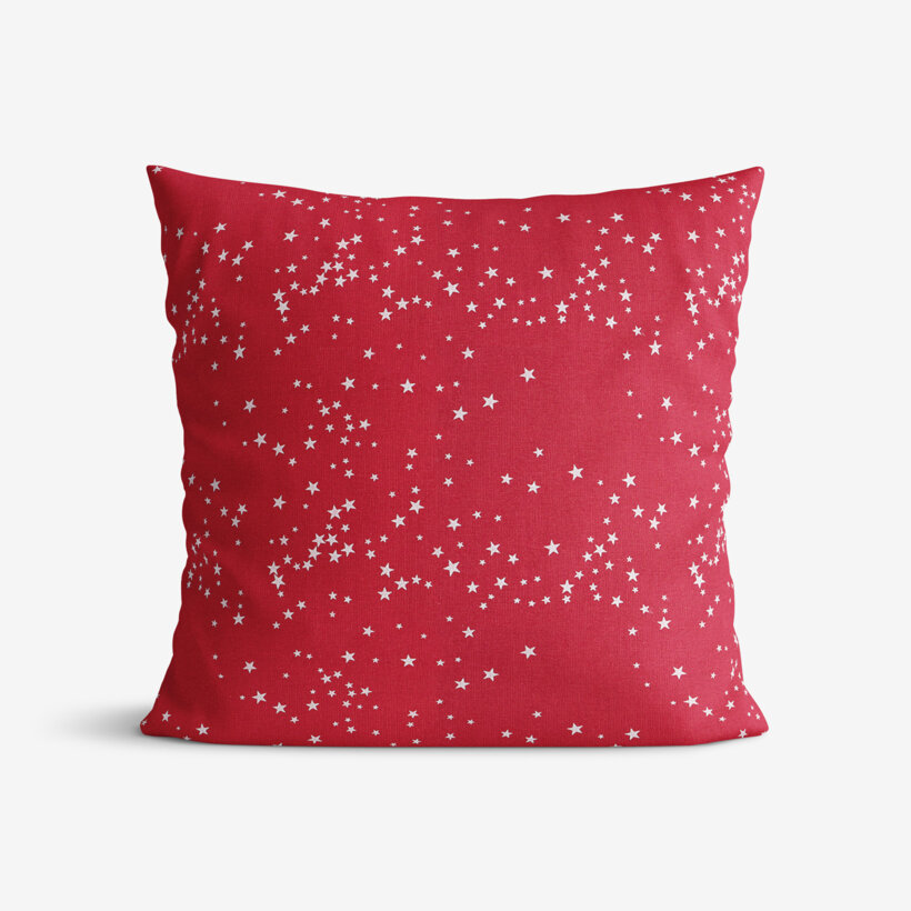 Decoratieve kussensloop Valencia - Sterretjes op rood