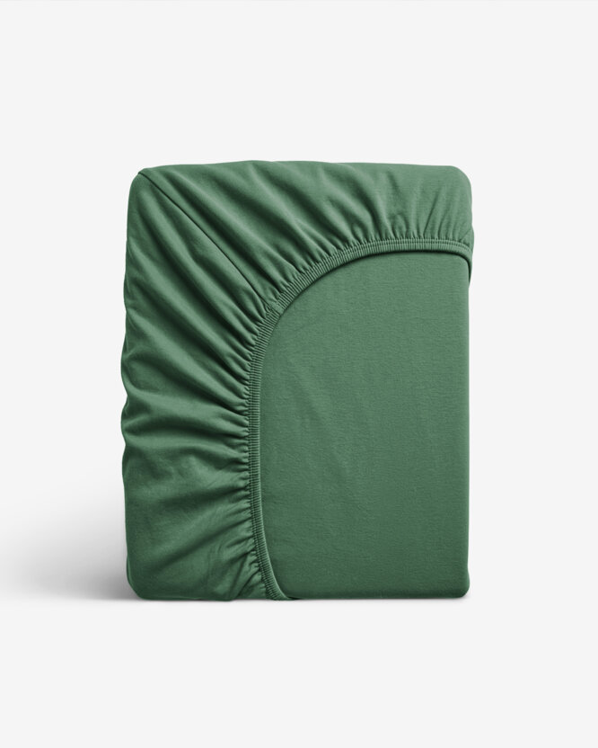 Jersey elastisch laken - donkergroen