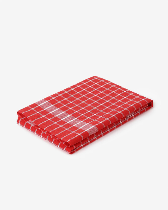 Keuken katoenen theedoek - Rood ruitpatroon