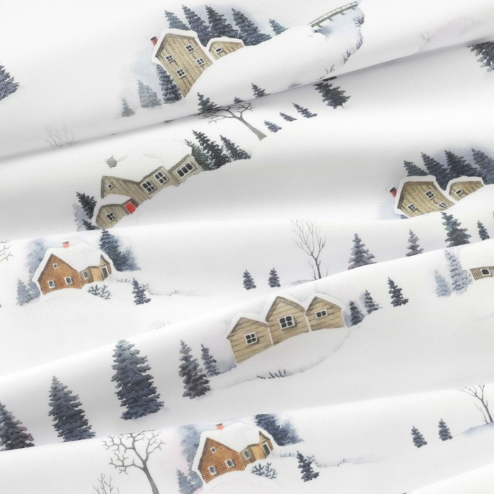 Tafelstof met tefloncoating - Winters landschap