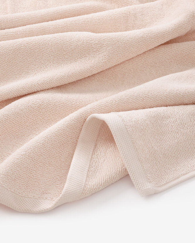 Katoenen badstof handdoek / badhanddoek Soft zonder boord - lichtroze