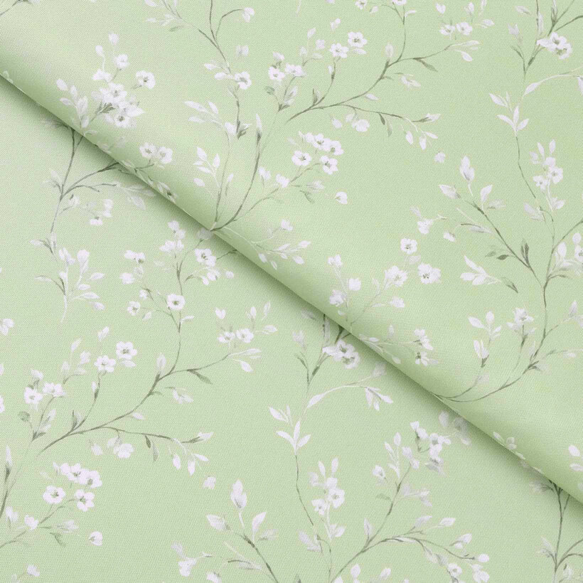 Stof met tefloncoating voor tafelkleden - Jasmijn bloemen
