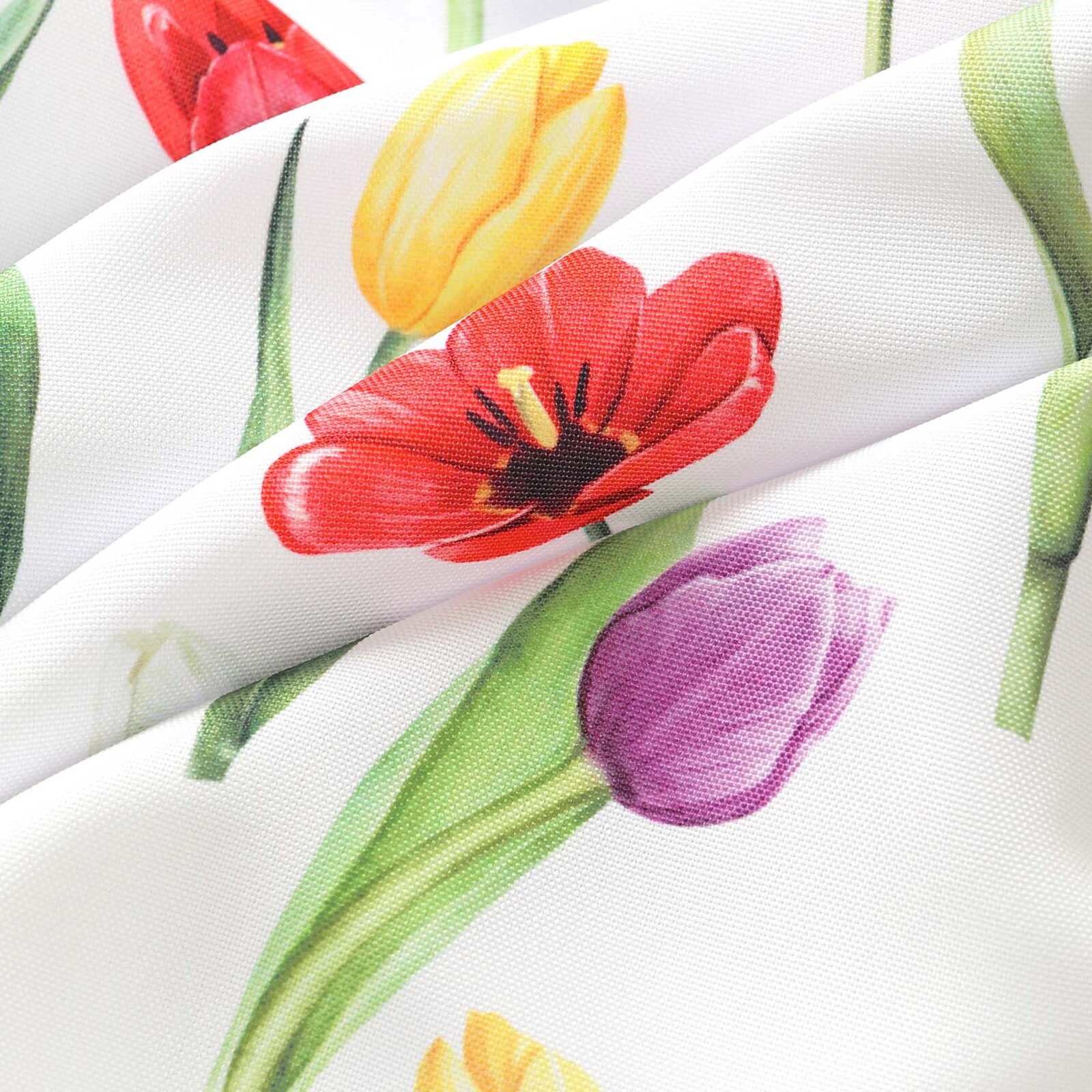 Rond teflon tafelkleed - Kleurrijke tulpen