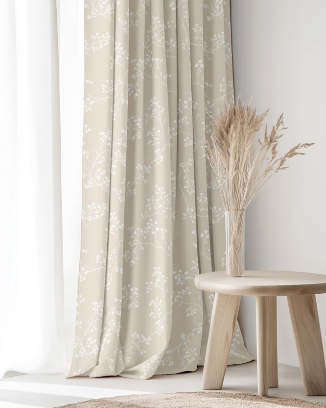 Decoratief gordijn Luca - Klimplanten