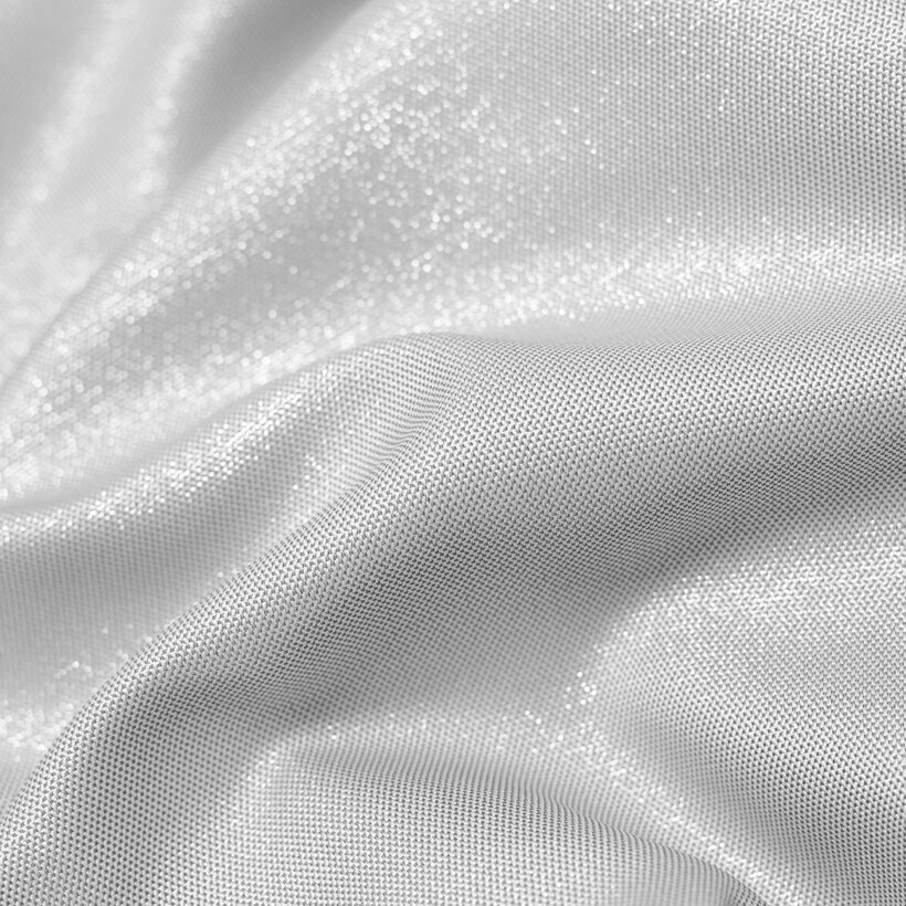 Decoratief exclusief gordijn - zilver met glitters