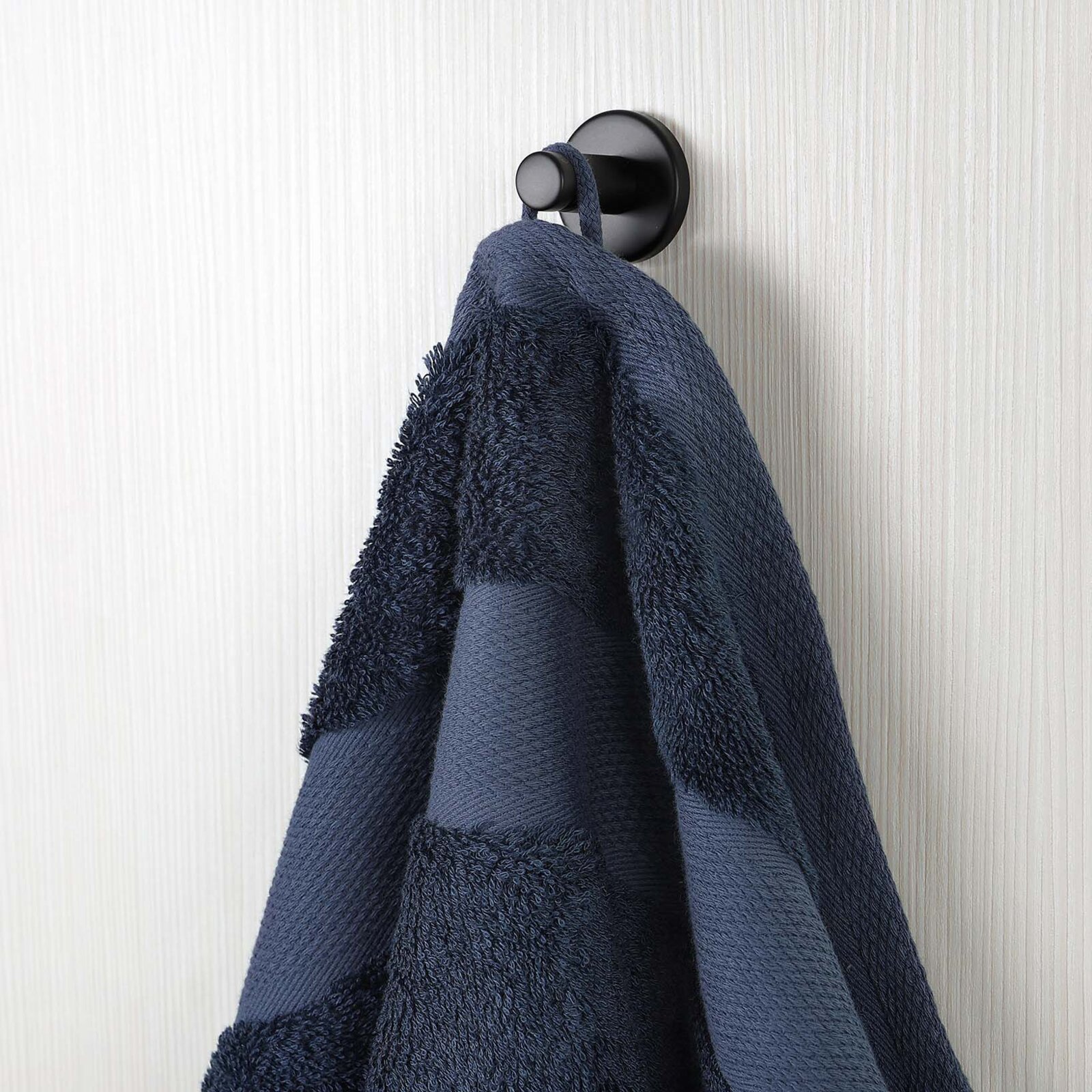 Bamboe handdoek/badhanddoek - marineblauw