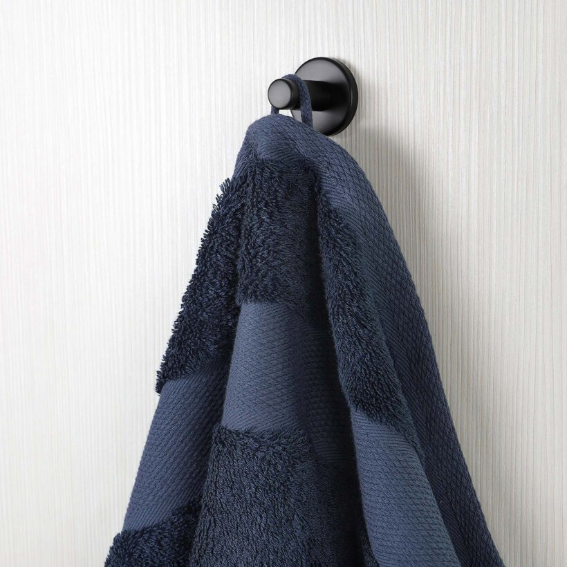 Bamboe handdoek/badhanddoek - marineblauw