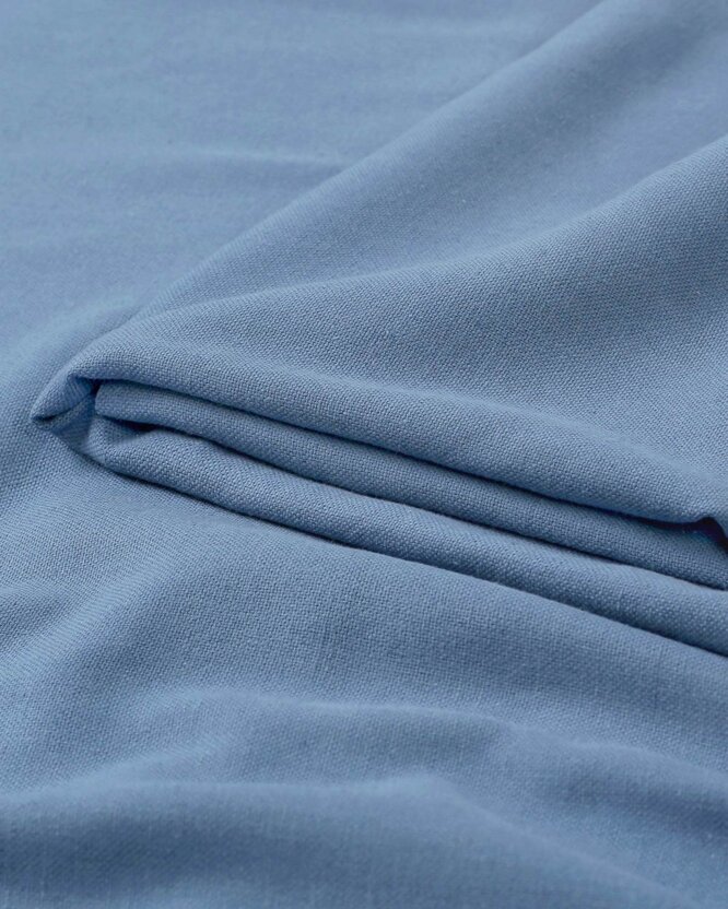 Naturel stof van linnenmix - blauw