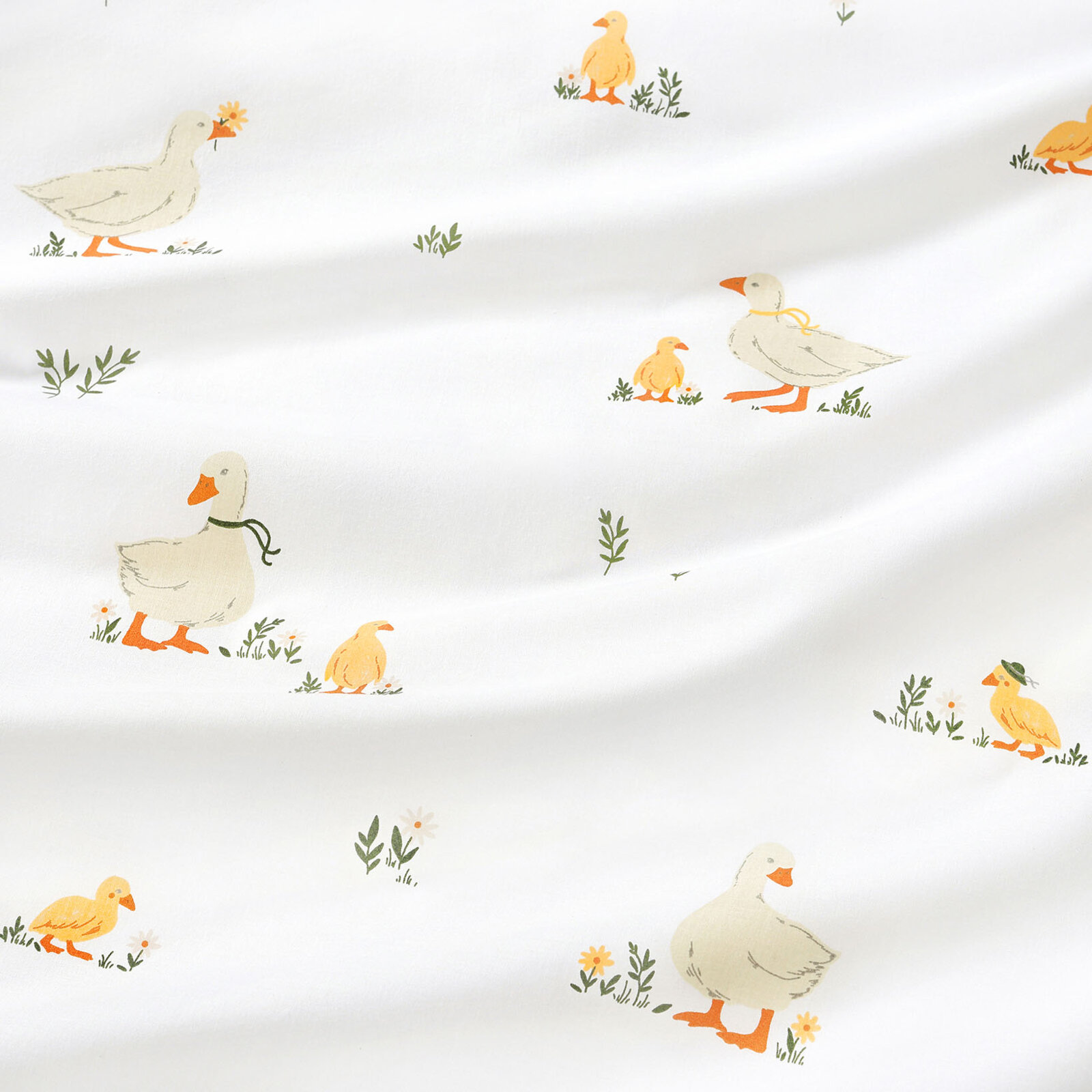 Tafelplacemat 100% katoen renforcé - Eenden - set 2 stuks