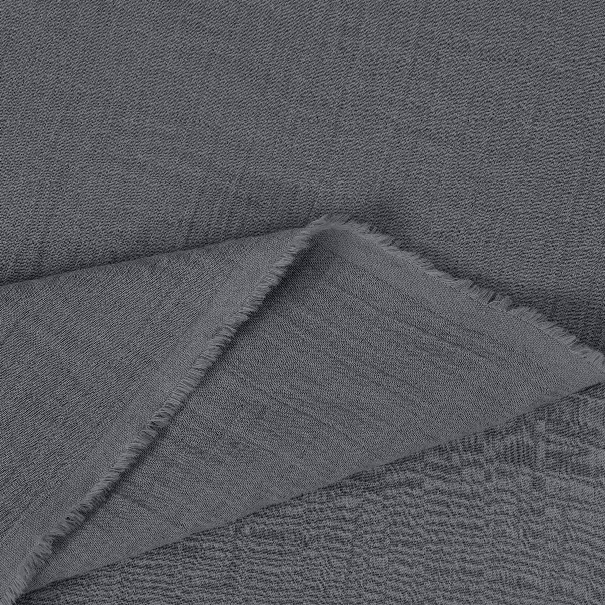 Mousseline stof - antraciet