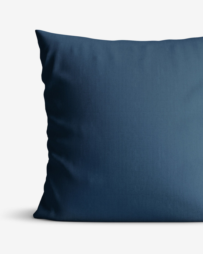 Katoenen kussensloop - marineblauw