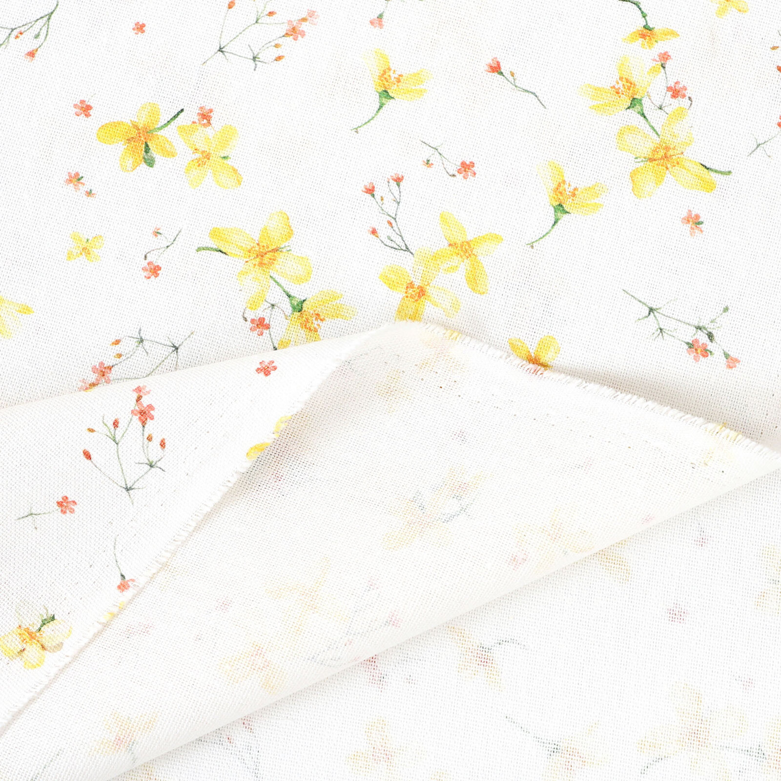 Decoratiestof Valencia - Narcissenbloemen