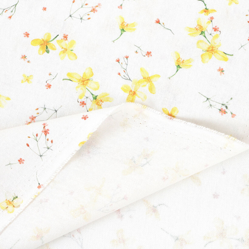 Decoratiestof Valencia - Narcissenbloemen