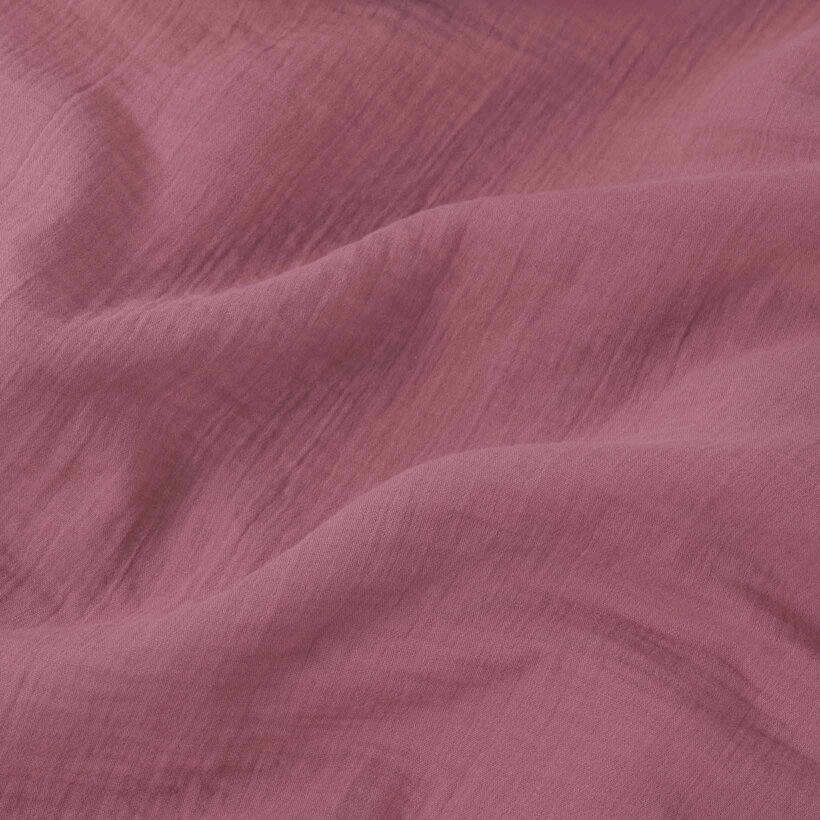 Mousseline beddengoed - pastel bordeaux
