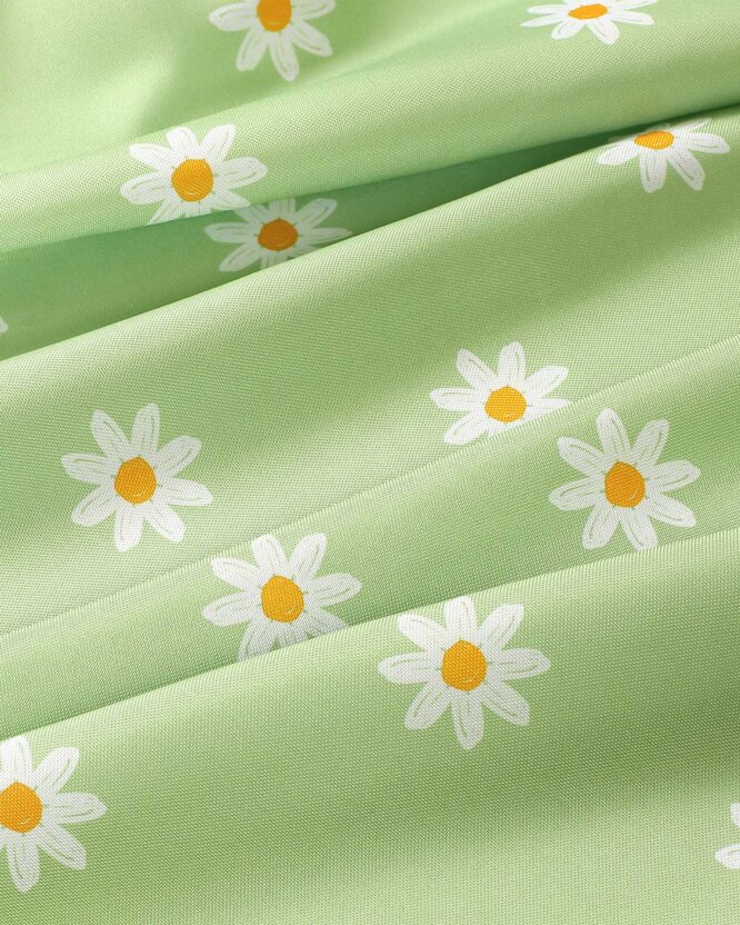Kussensloop Luca - Margrieten op groen