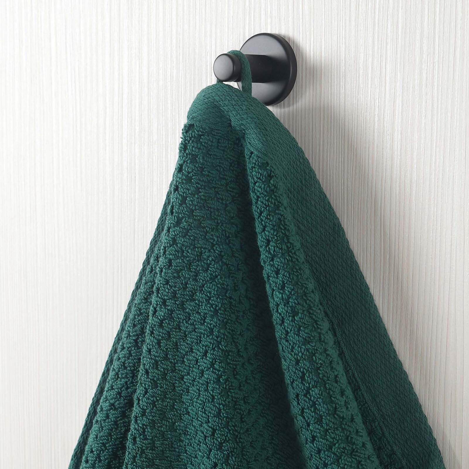 Katoenen badstof handdoek / badhanddoek Micro Pure - smaragdgroen