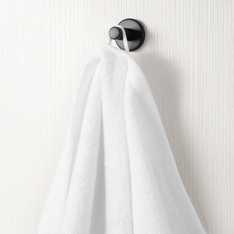 Katoenen badstof handdoek / badhanddoek Soft zonder boord - wit