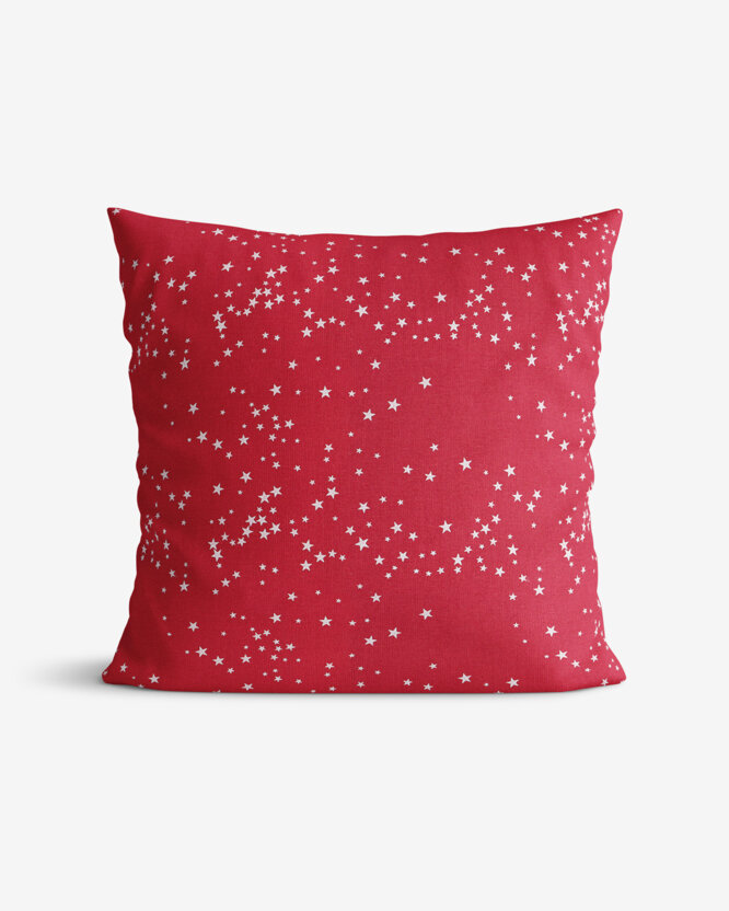 Decoratieve kussensloop Valencia - Sterretjes op rood