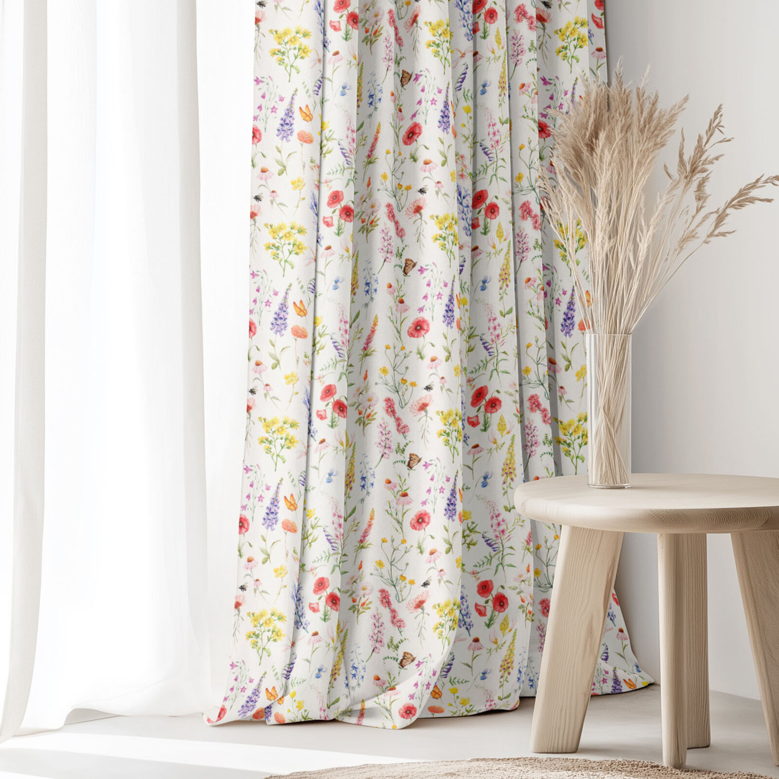 Decoratief gordijn Valencia - Bloeiende weide