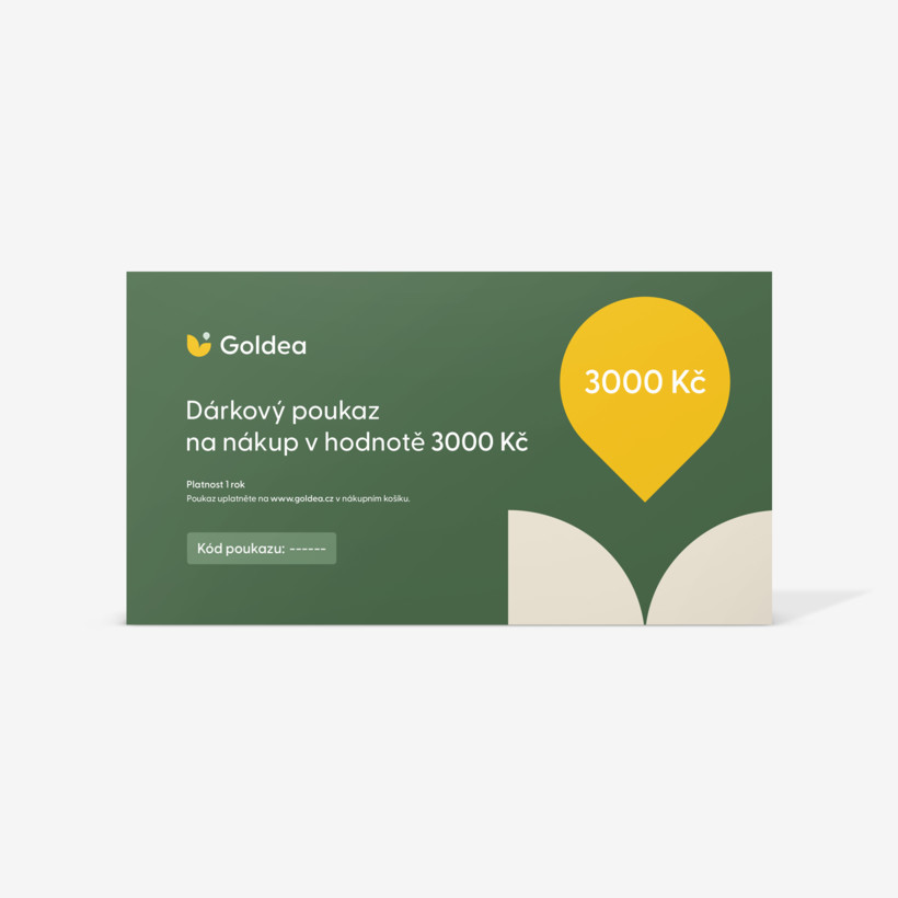 Elektronische cadeaubon ter waarde van 3 000 Kč