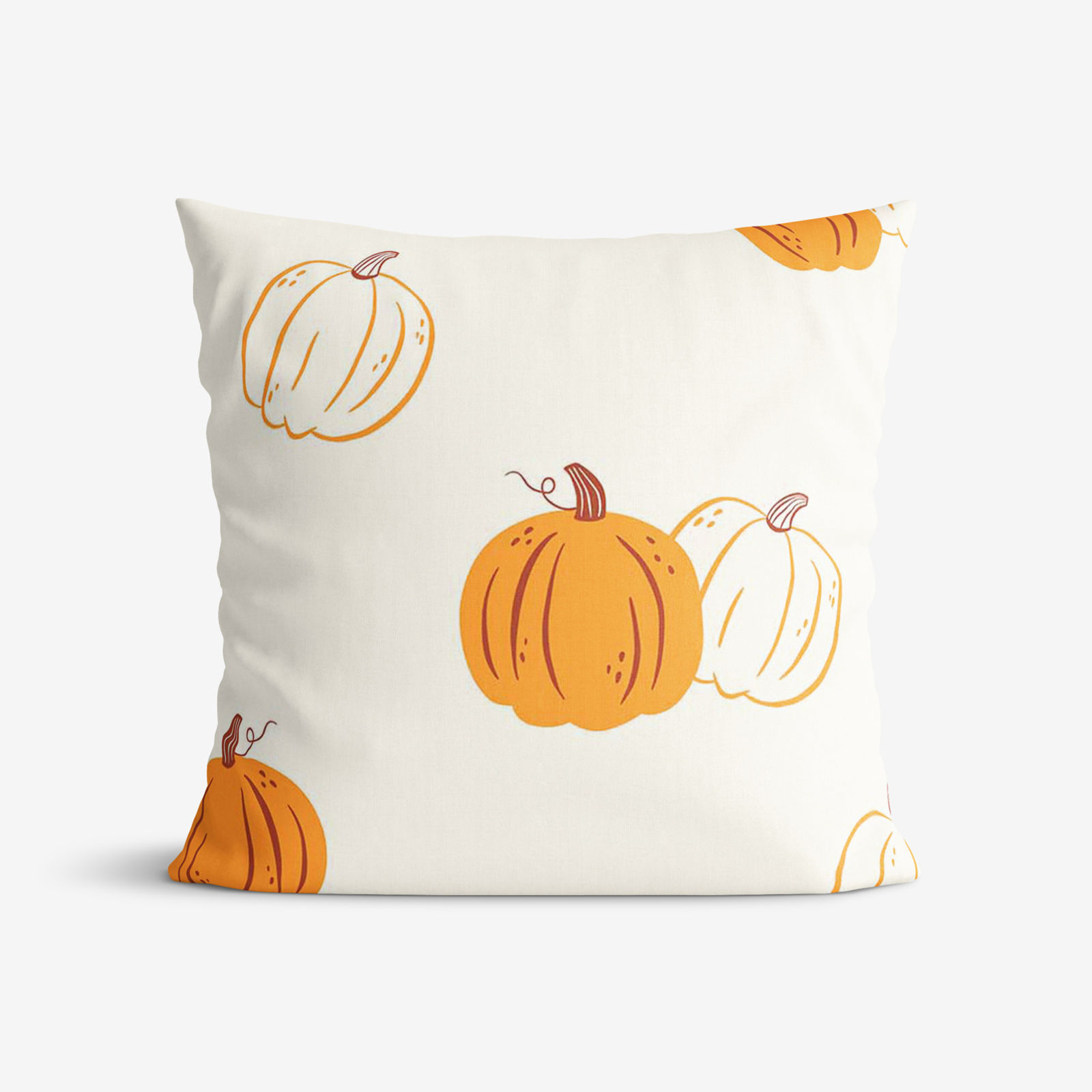 Katoenen kussensloop - Herfst pompoen