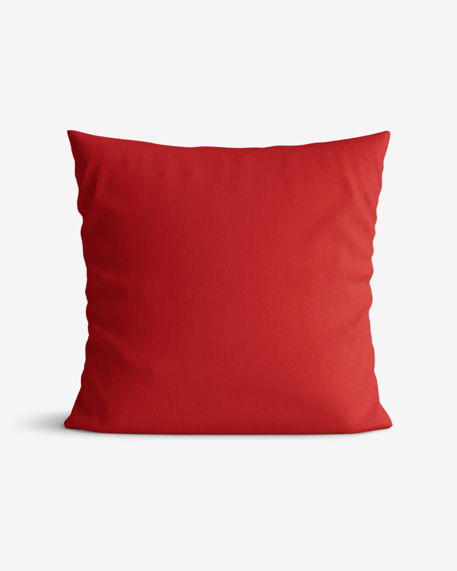 Katoenen kussensloop - rood