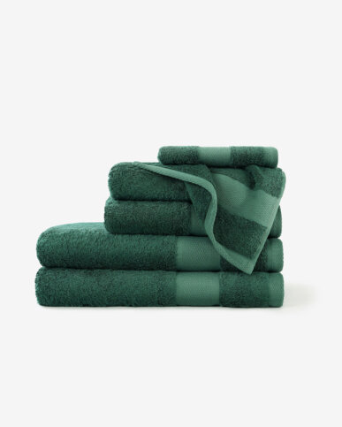 Bamboe handdoek/badhanddoek - smaragdgroen