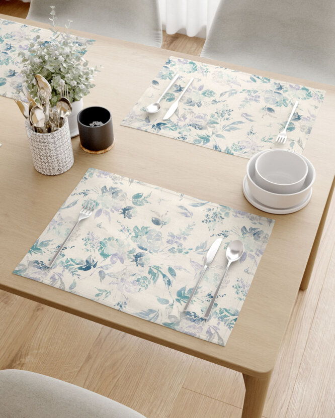 Placemat voor de tafel Valencia - Plantenafdrukken - set 2 stuks