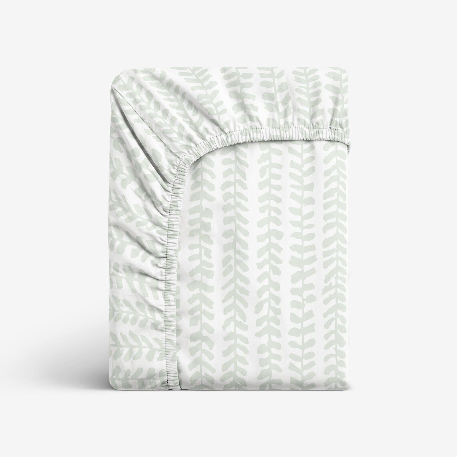 Katoenen hoeslaken - Scandinavische blaadjes